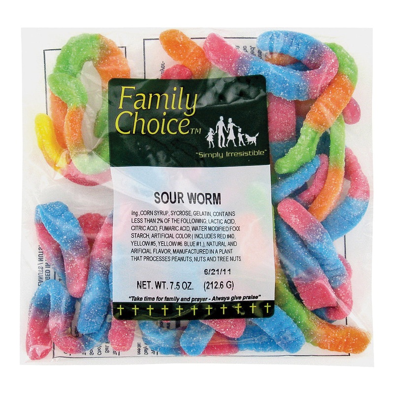 Sour Worm Candy