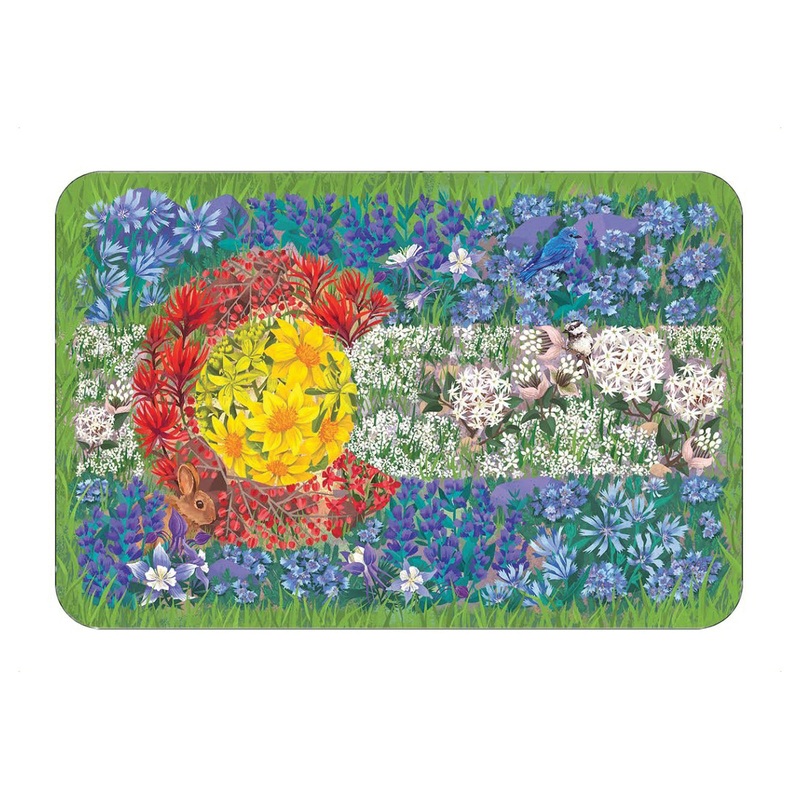 Colorado Wildflower Flag Sticker