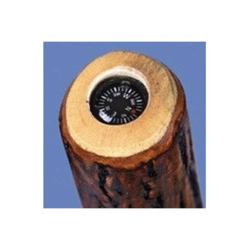 Hiking Staff with Compass|Hickory/compass|54IN