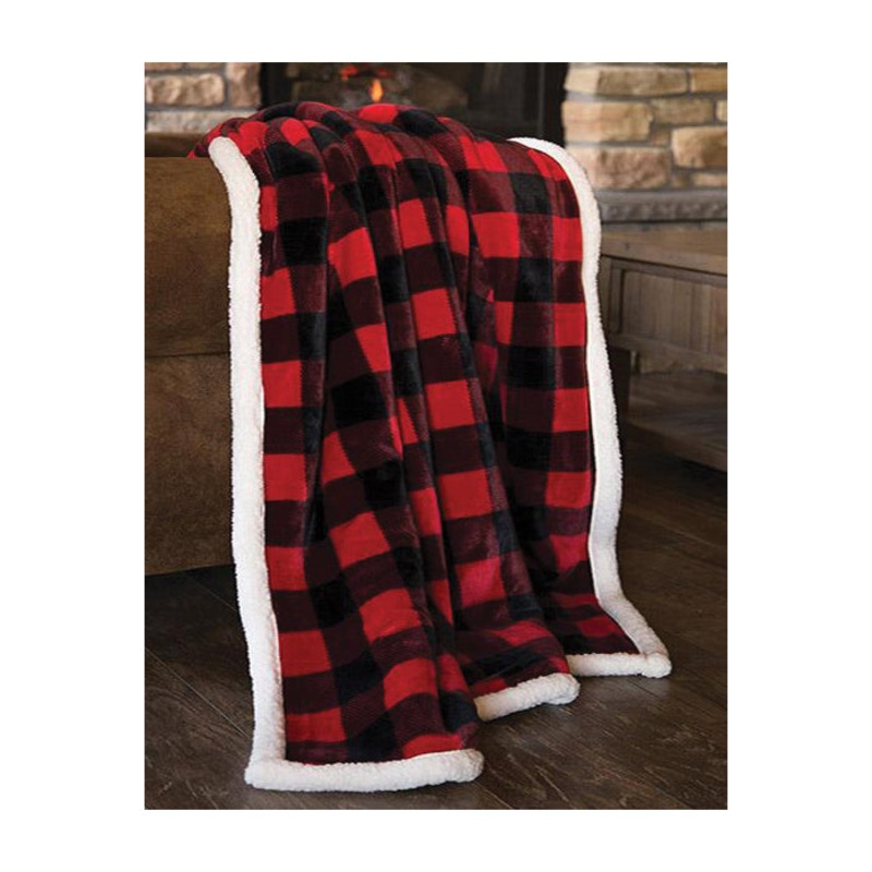 Plush Throw|Lumberjack plaid