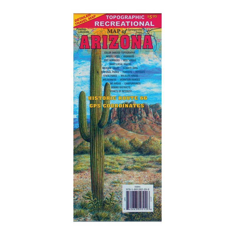 Topographic Recreational Map|ARIZONA
