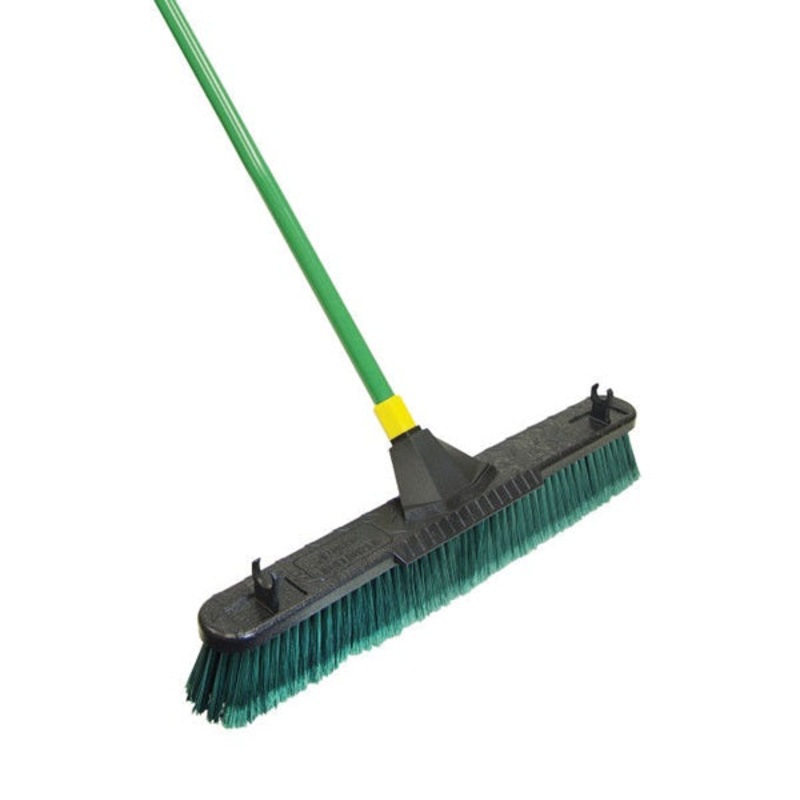 Push Broom with Scraper|24IN