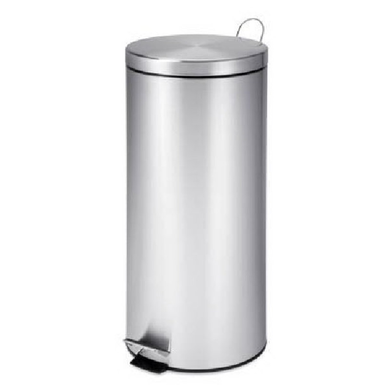 Round Trash Can|Stainless steel|7.9GAL