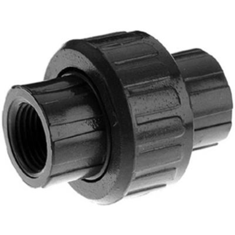 1-1/4 In. Pvc Threaded Pipe Union – Gray