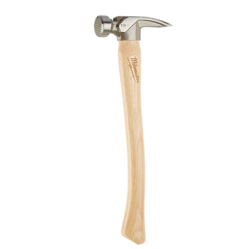 19oz Milled Face Hickory Handle Framing Hammer