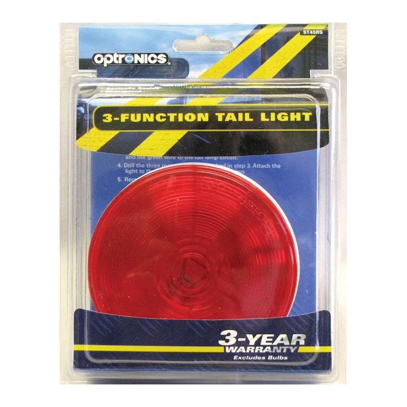 Stop/Turn/Tail Light|Red|ROUND