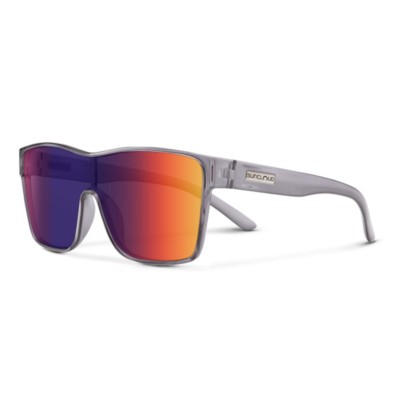 Biff Sunglasses Transparent Gray + Polarized Plasma Mirror
