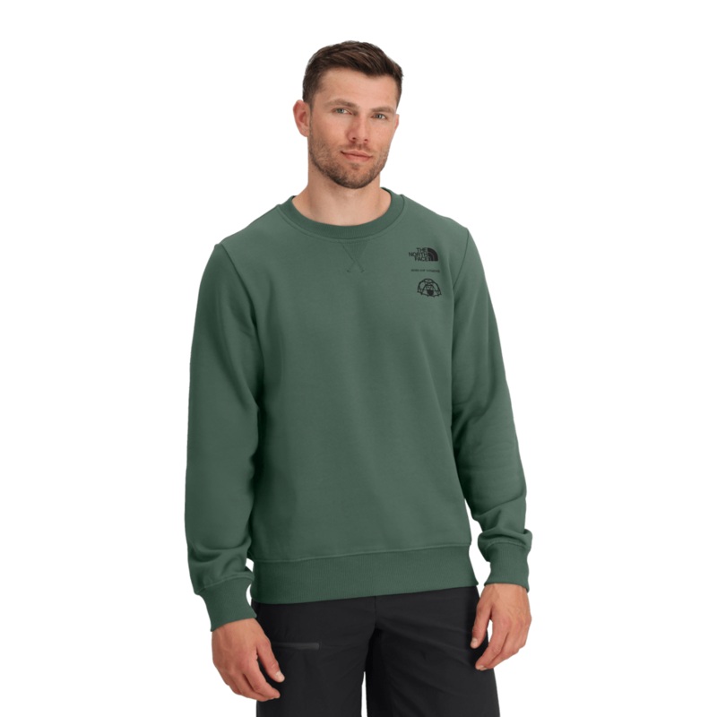 Men’s Outdoor Graphic Crewneck Sweatshirt – Duck Green