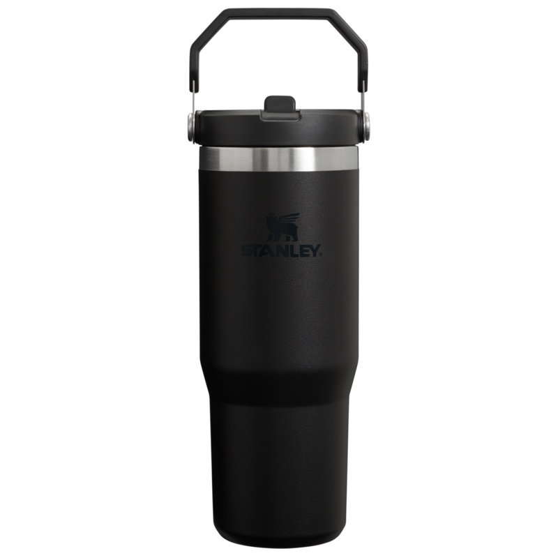 The Iceflow Flip Straw 2.0 Tumbler Black 30oz