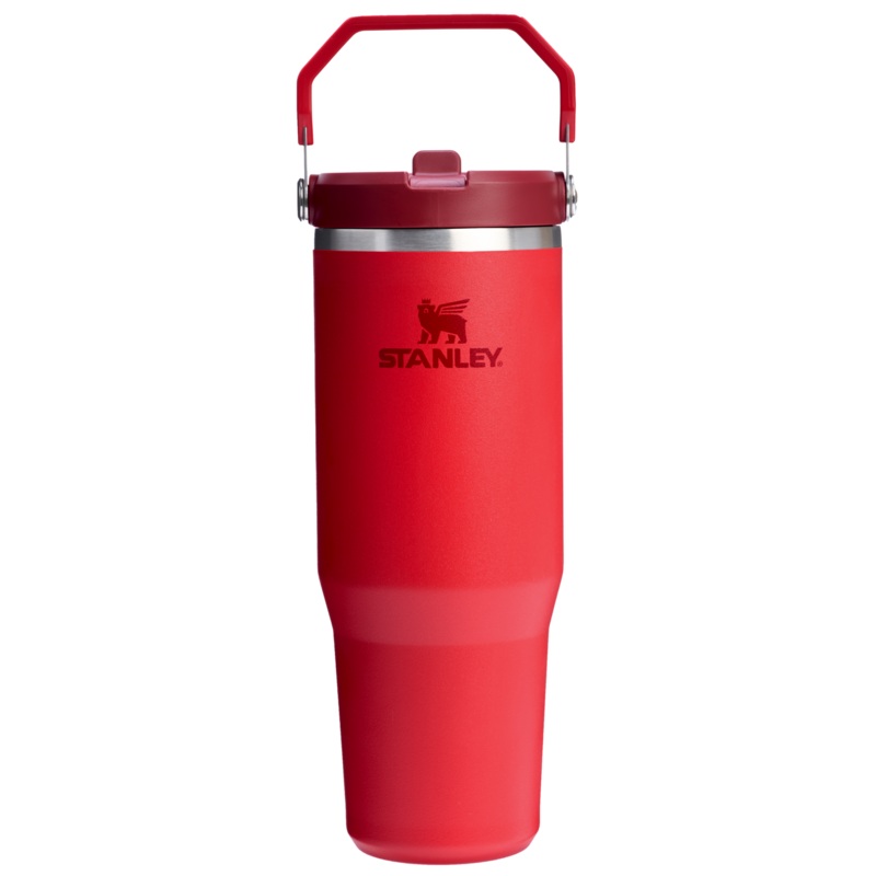 The Iceflow Flip Straw 2.0 Tumbler Chili Red 30oz