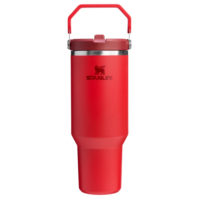 The Iceflow Flip Straw 2.0 Tumbler Chili Red 40oz