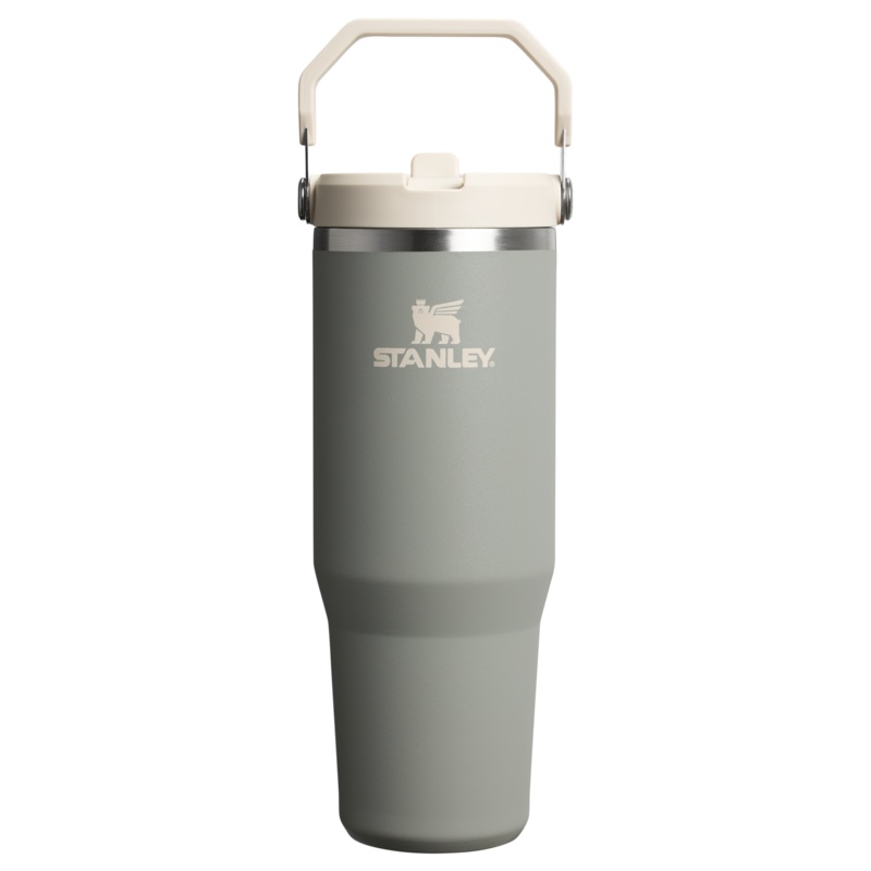 The Iceflow Flip Straw 2.0 Tumbler Sage Grey 40oz