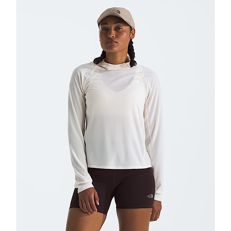 Women’s Adventure Sun Hoodie – White Dune