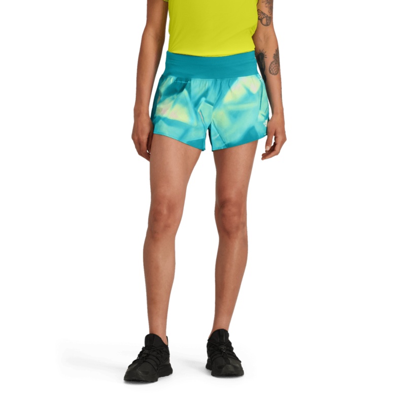Women’s LIGHTRANGE Sunriser Shorts 3-inch – Galactic Blue Prisms Print