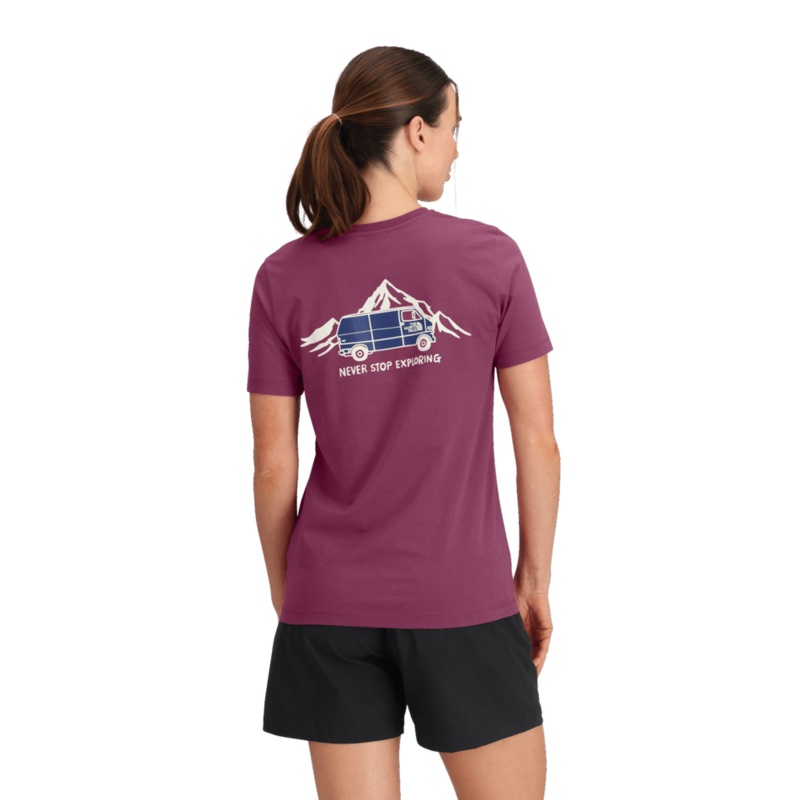 Women’s Short Sleeve Outdoor Graphic Tee – Cyber Berry
