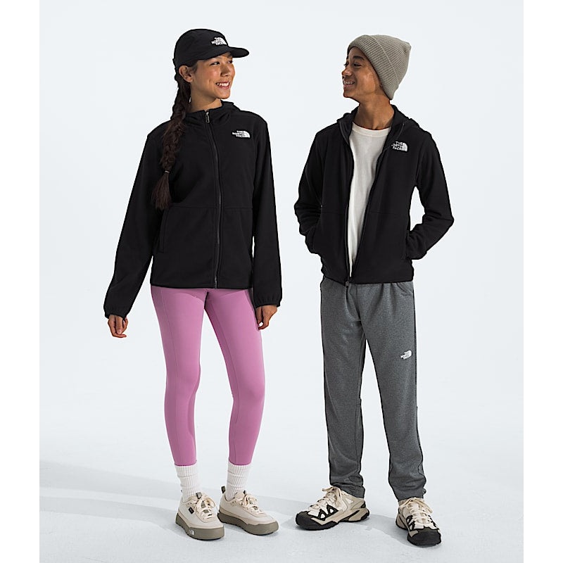 Youth Glacier Full-Zip Hooded Jacket – TNF Black