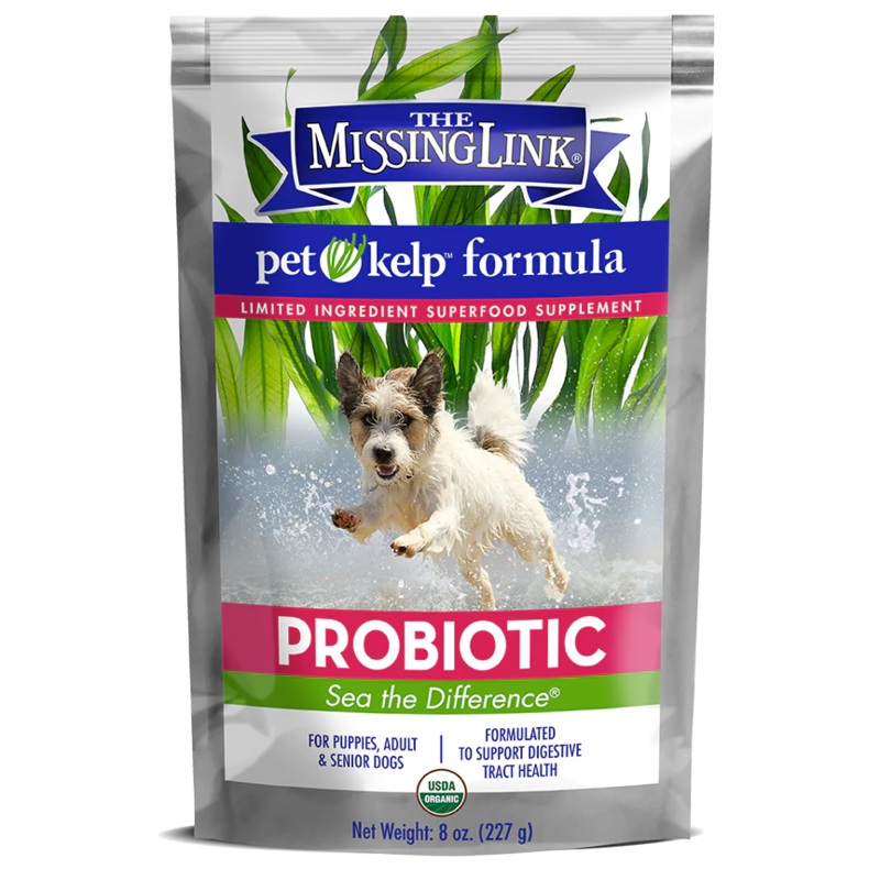 Pet Kelp Probiotic Blend Limited Ingredient Superfood Supplement for Dogs – 8oz.