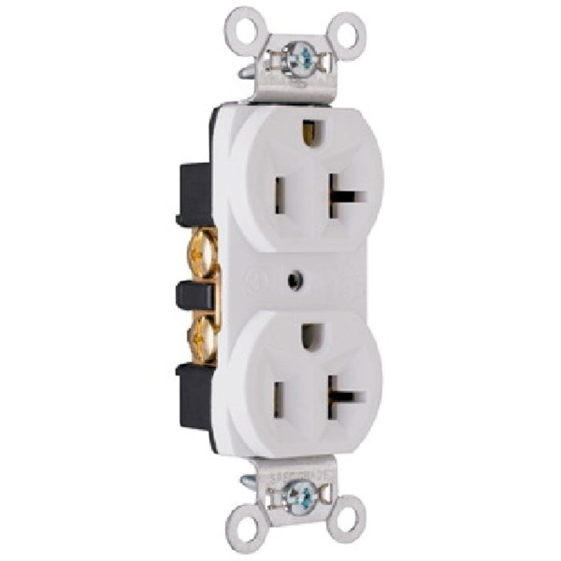 Duplex Receptacle|White|20A