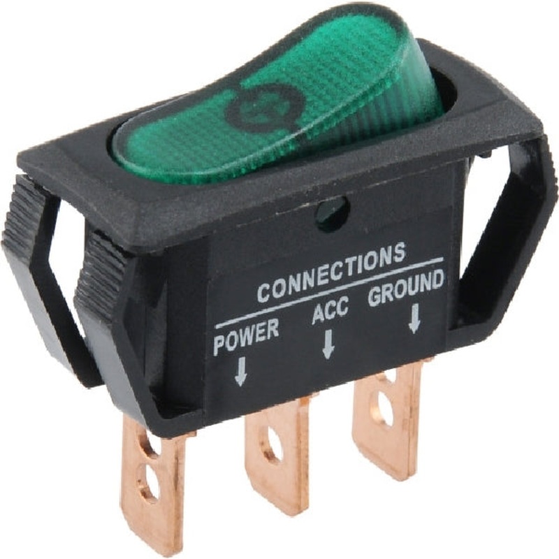 Rocker Switch|Green