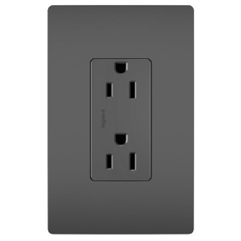 Duplex Receptacle|Black|15A