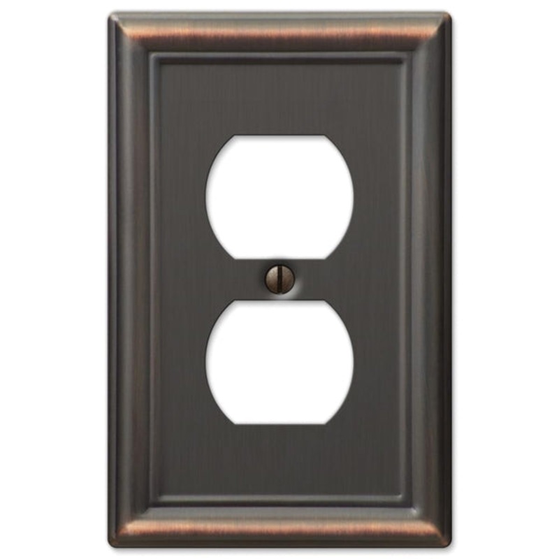 Receptacle Wallplate|Aged bronze