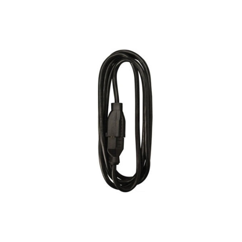 Round Extension Cord|Black|10FT
