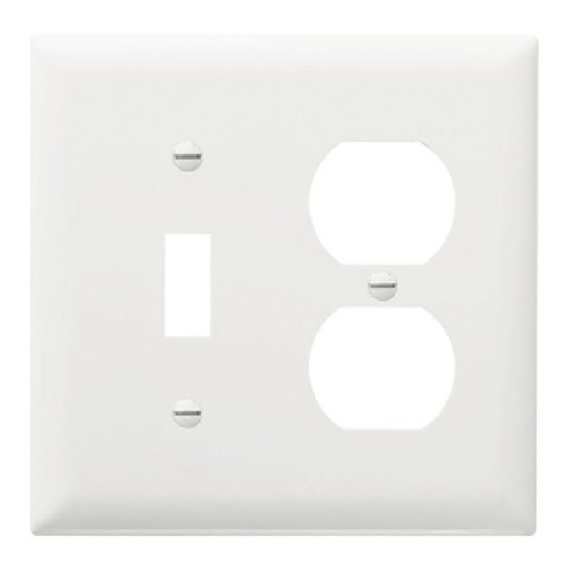 Combination Wallplate|White|2G