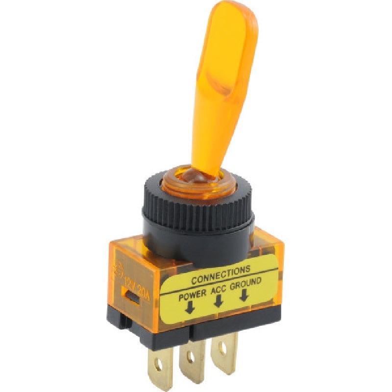 Toggle Switch|Amber|20AMP