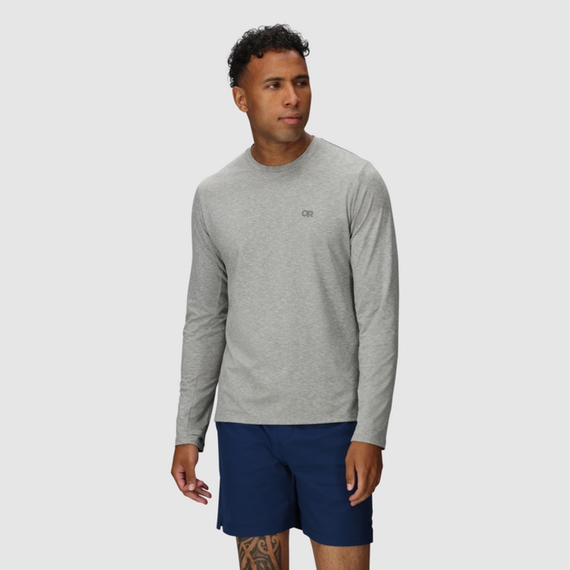Men’s ActiveIce Spectrum Sun Long Sleeve Tee – Grey Heather