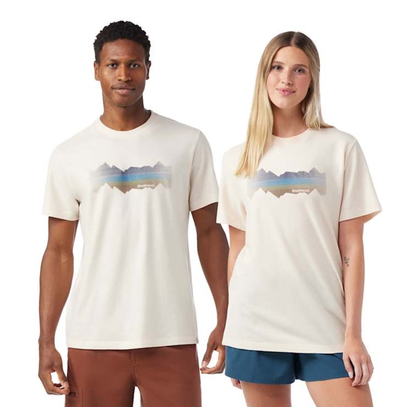 Mountain Horizon Short Sleeve Graphic Tee – Almond