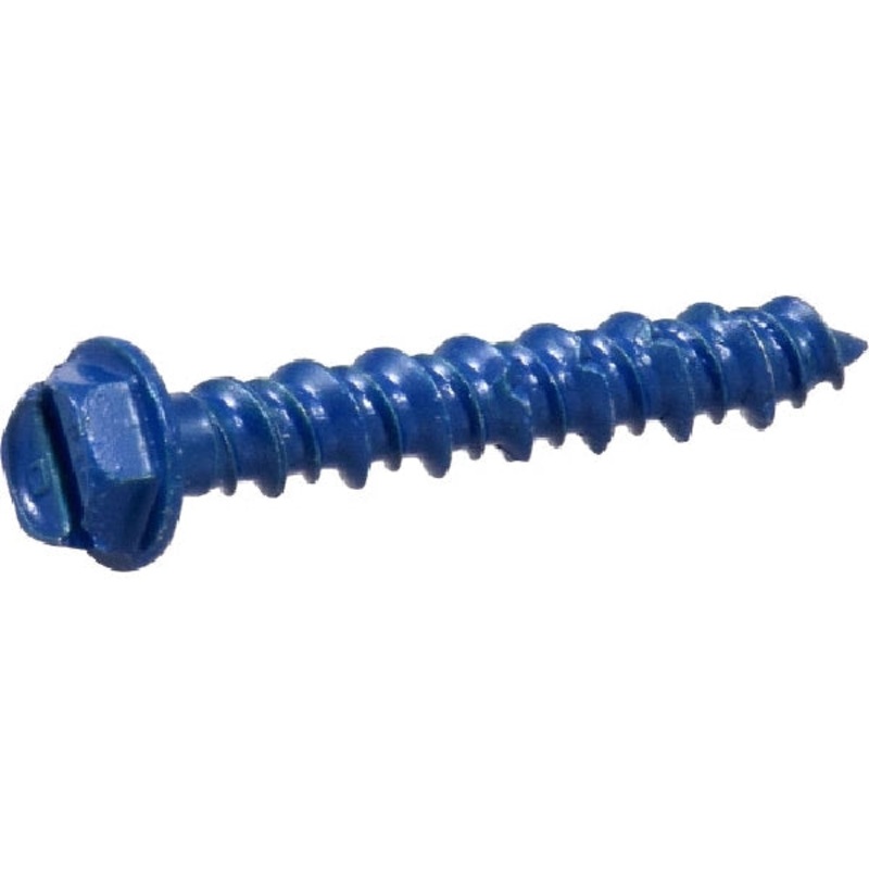 Screw Anchor|Blue|3/16X1_1/4