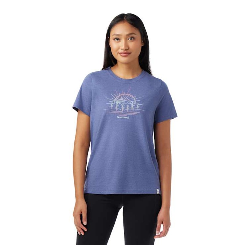 Women’s Mountain Sol Short Sleeve Graphic Tee – Nightfall Blue