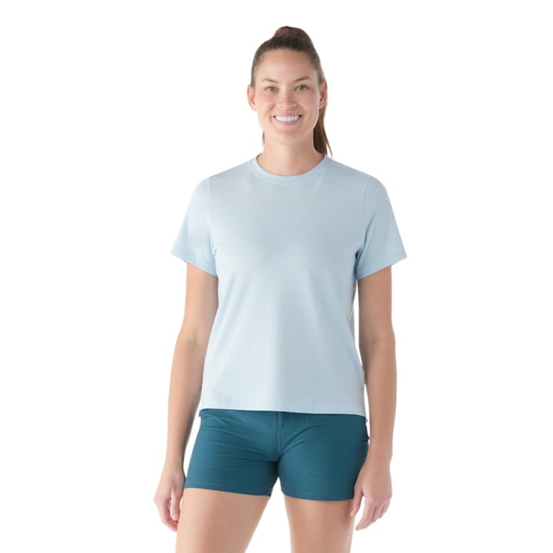 Women’s Perfect Crew Short Sleeve Tee – Winter Sky Heather