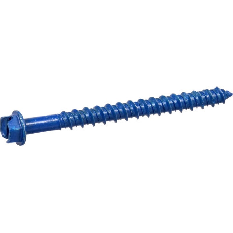 Concrete Screw Anchor|Blue|1/4X2_3/4