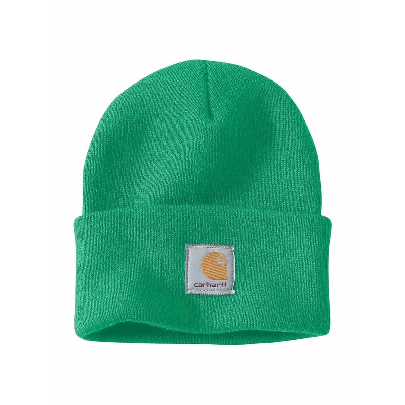 Knit Cuffed Beanie – Malachite