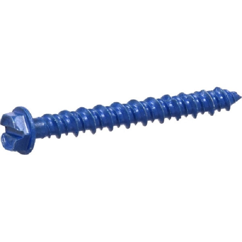 Screw Anchor|Blue|3/16X1_3/4