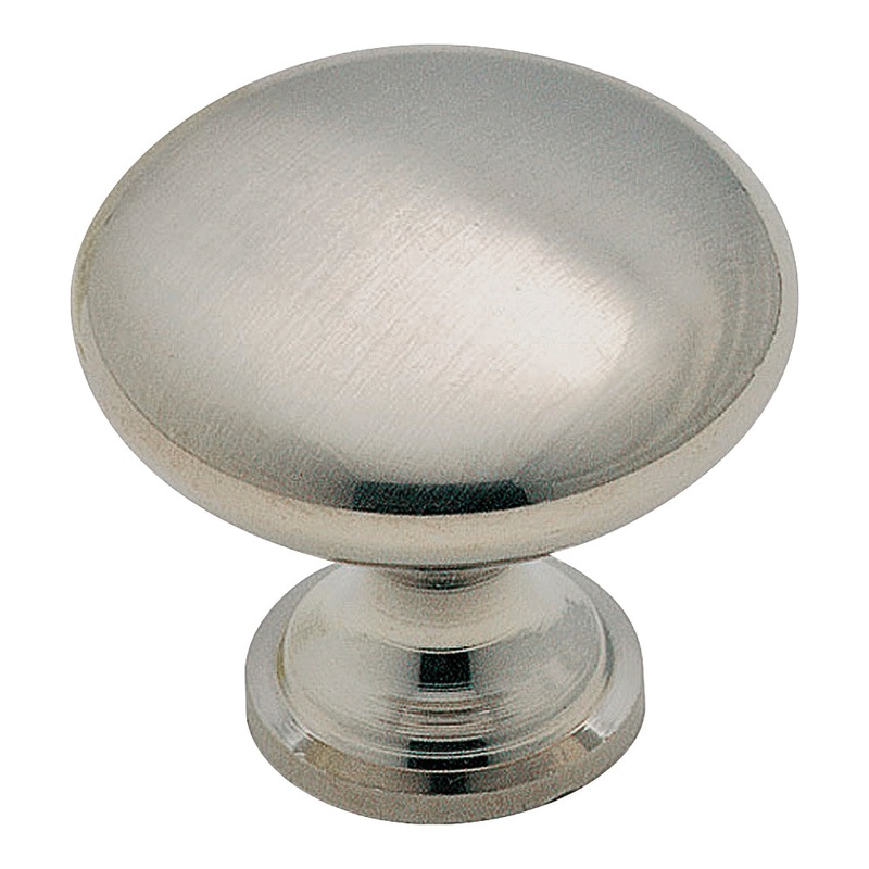 Cabinet Knob|Satin/chrome|1_3/16IN