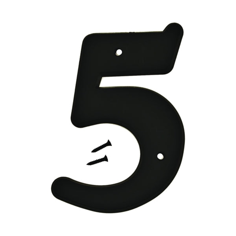 House Number|Black|6IN