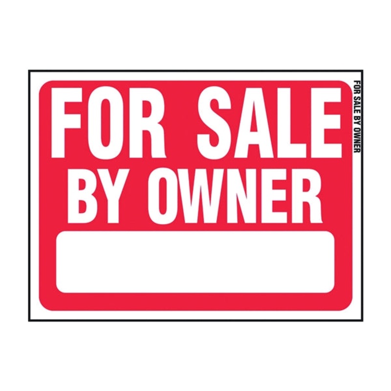 Real Estate Sign|Red/white|18X24