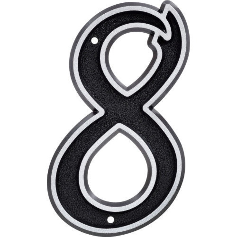 Reflective Number|Blk|8