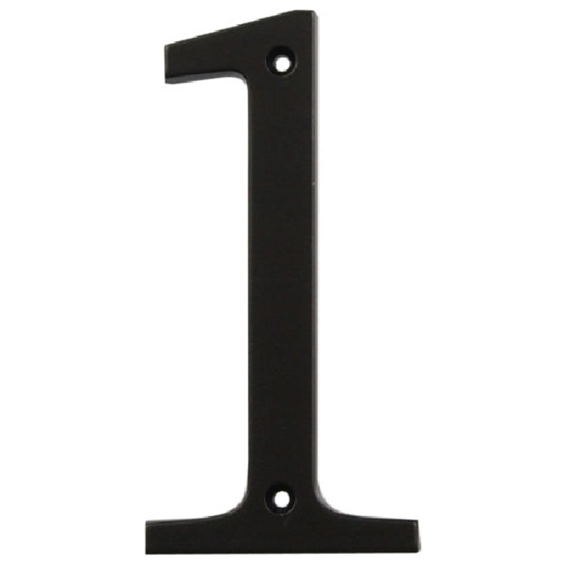 Flush Mount House Number|Charblk|1