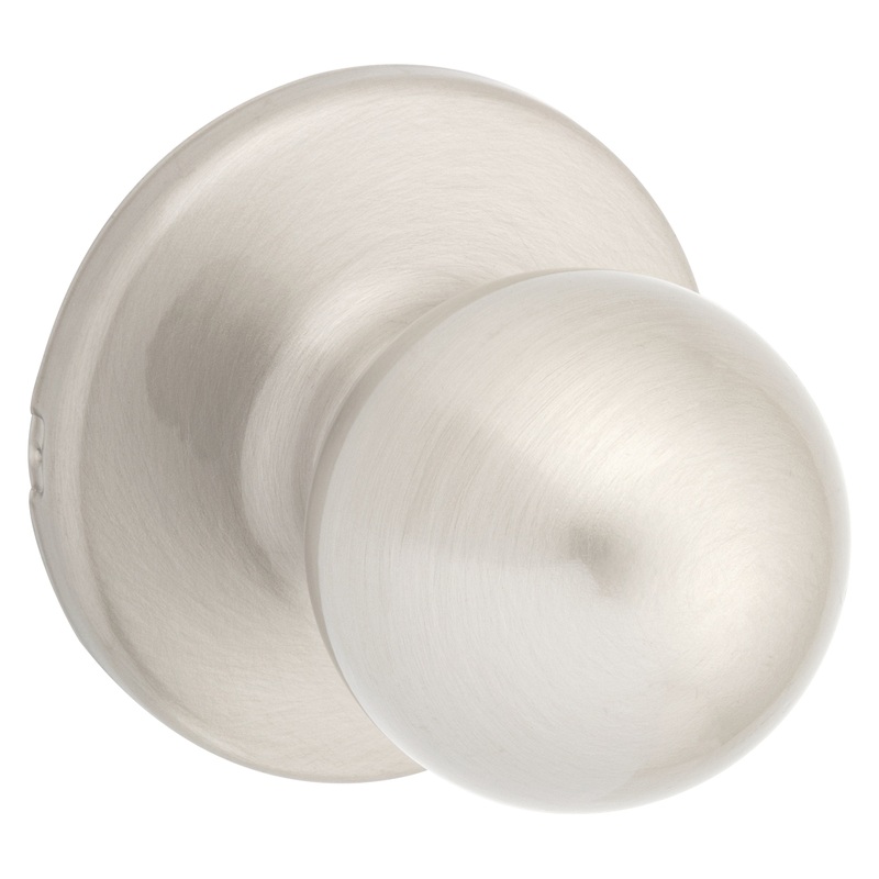 Passage Knob|Satin nickel