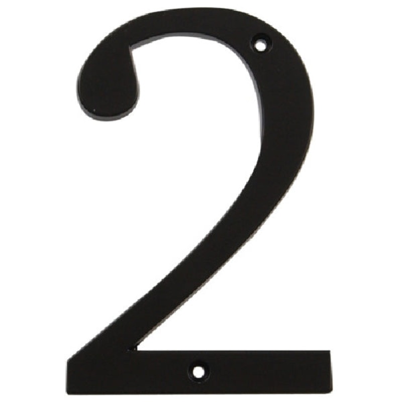 Flush Mount House Number|Charblk|2