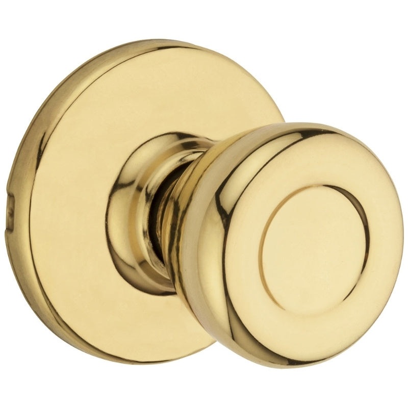 Passage Knob|Polished brass