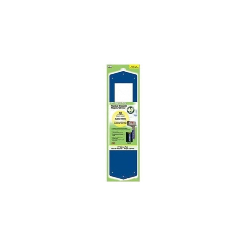 Address Plate|Blue|4_5/8X18