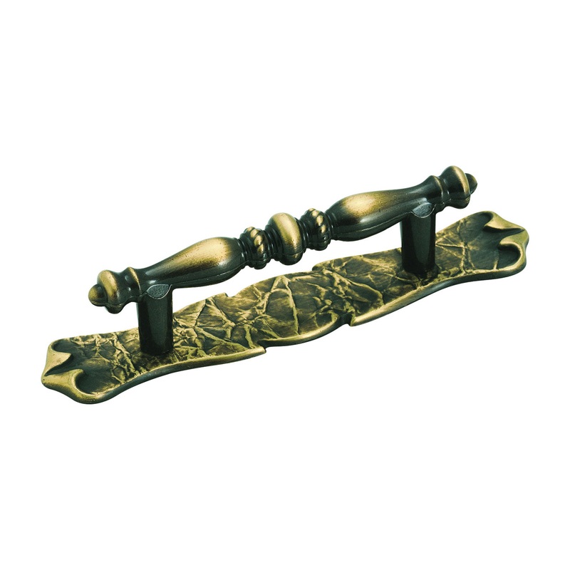 Cabinet Pull|Blk/plt|3IN