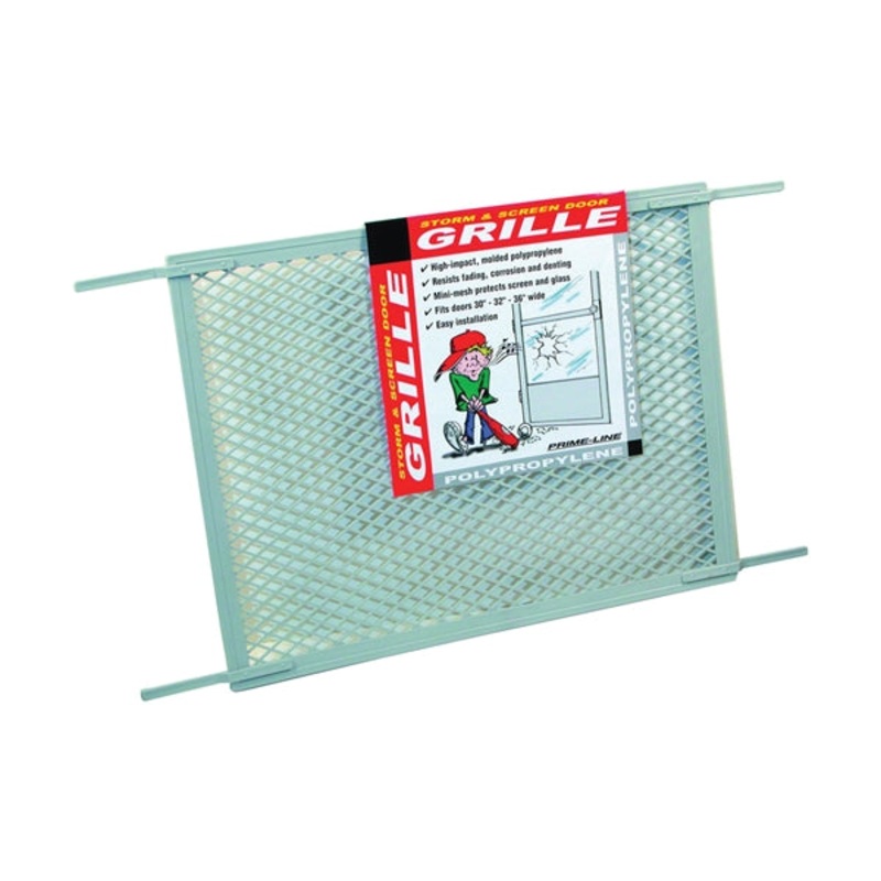 Hinged Screen Door Grill|Gray|OSFA
