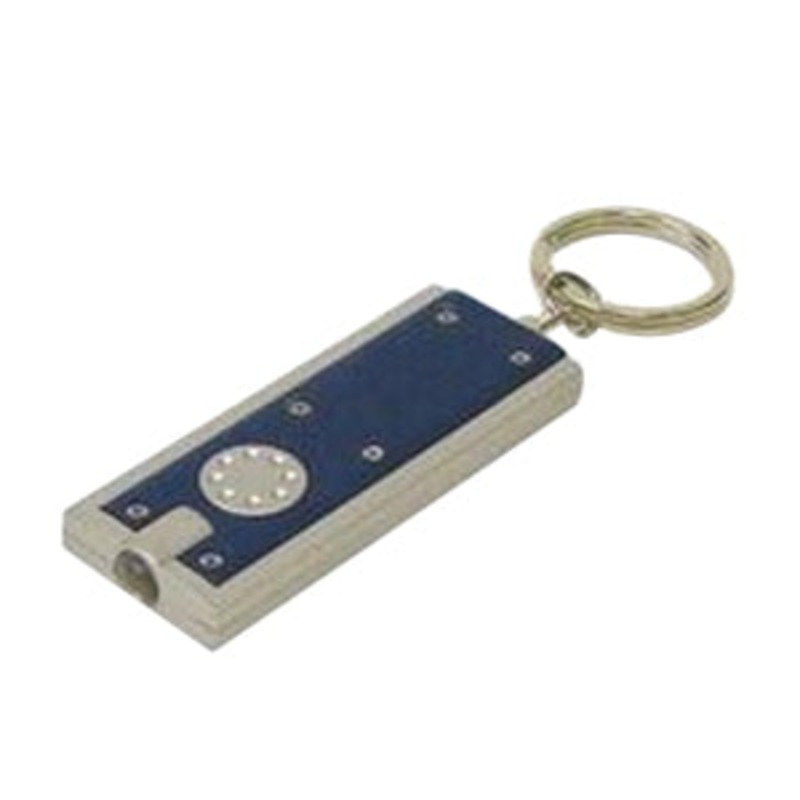 LED Squeeze Light Split Key Ring