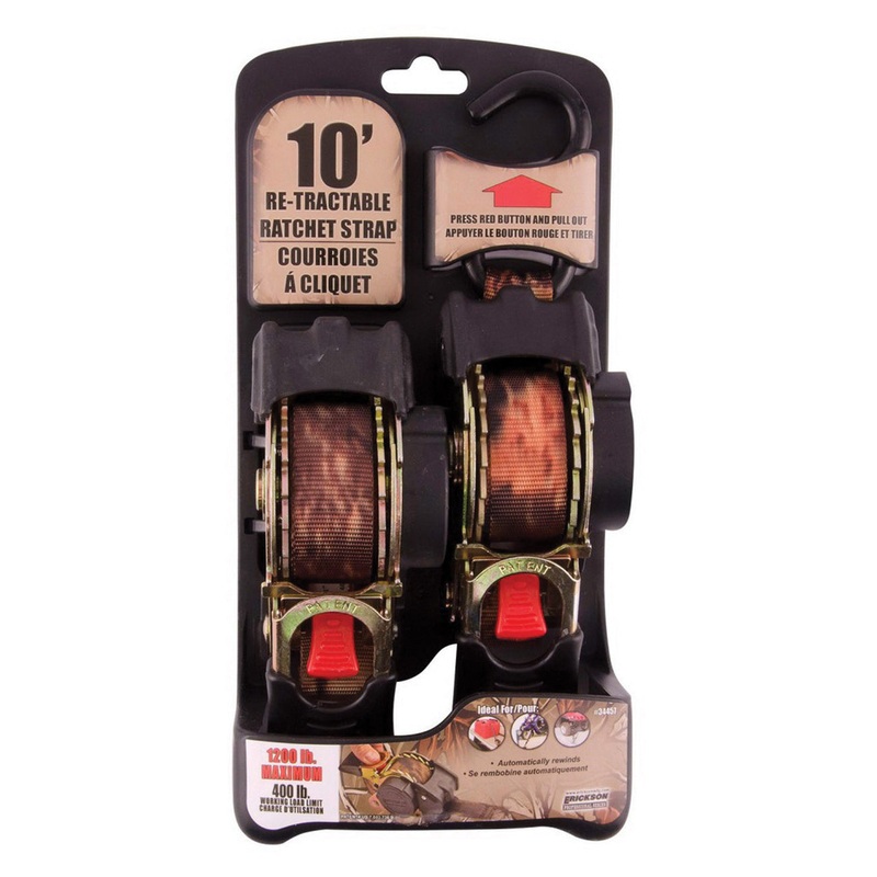 Retractable Tie-Down Strap|Camo|1200LB