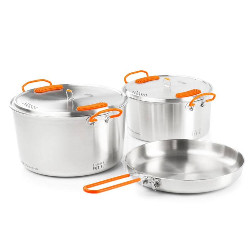 Glacier Base Camper Cookset Ss Lg